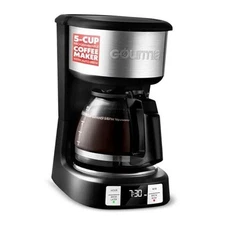  GCM3518 5-Cup Programmable Drip Coffee Maker, Brew Later Timer, Adjustable 4 