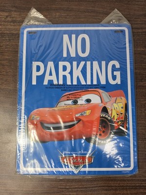 Disney Pixar No Parking Lighting McQueen Cars Character Metal Sign New Kellogg