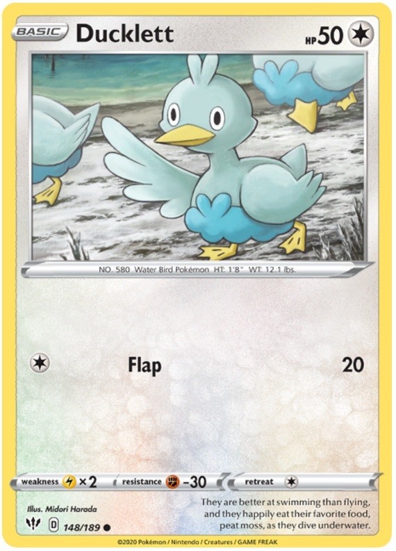 Ducklett - 148/189 - Common - Near Mint