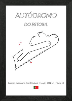 Estoril Portugiesischer Hausarzt Gerahmtes Wandbild Poster Leinwanddruck Bild