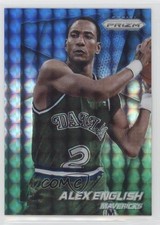 2014-15 Panini Prizm Blue & Green Mosaic Prizm Alex English #164 HOF 0c2