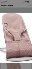 BabyBj rn Bliss Mesh Baby Bouncer Pink Adjustable Ergonomic Lightweight
