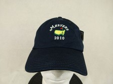 Masters 2010 American Needle Men's One Size Navy Baseball Cap Cotton Embroidered