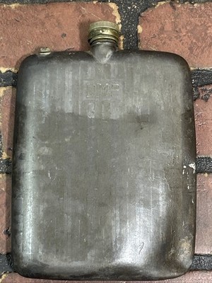 Vintage E & J.B Hammered Hip Flask