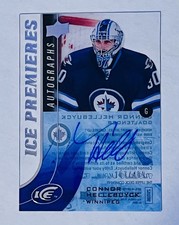 2015-16 Upper Deck Ice Premieres /499 Connor Hellebuyck Rookie Auto RC ~ USA!