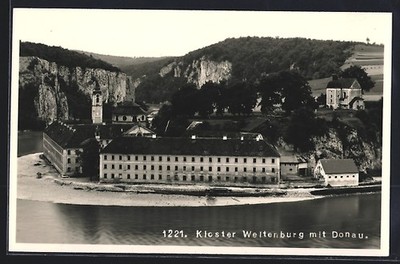 Weltenburg, the monastery with the Danube, postcard 