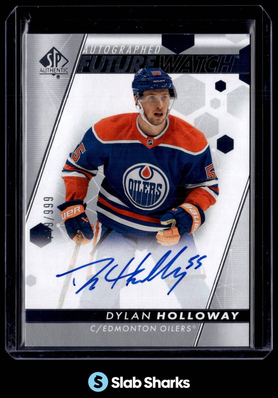 2022 SP AUTHENTIC #106 DYLAN HOLLOWAY AUTO RC FUTURE WATCH ROOKIE /999