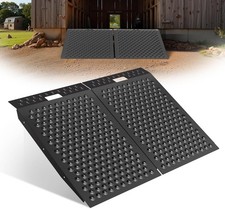 36"x48" Shed Ramp Anti-Slip Punch Plate Ramp for ATV Motorcycles Garages  Barns