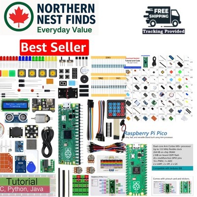 Advanced Starter Kit for Raspberry Pi Pico: 119 Projects, Python, C & Java Codes