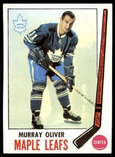 1969-70 Topps #52  MURRAY OLIVER  Toronto Maple Leafs  EX-EX+