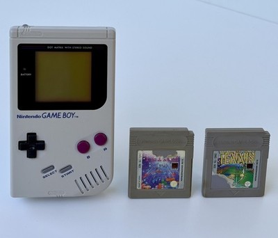 Nintendo Game Boy Classic DMG-01 Spielekonsole + 2x Spiele Tetris und Tennis