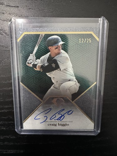 2024 Diamond Icons On Card Autograph Auto HOF Craig Biggio 12/25 Houston Astros - Picture 1 of 2
