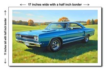 1968 Plymouth Gtx 2 - 11x17 Poster Art Print
