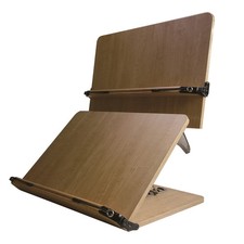 NICE 202D Book Stand Bible Wooden Reading Holder Desk Bookstand Cookbook Foldabl