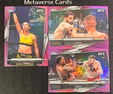 2026 Topps Chrome UFC Pink Michael Parkin Muhammadjon Naimov RC /250 Lot*3