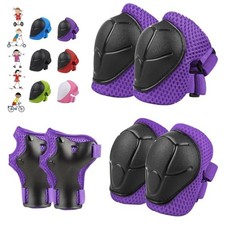 WayEee 6PCS Kids Protective Gear Set Knee Pads Elbow Pads Wrist Guards/3-14