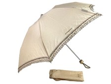 BURBERRY Folding Parasol Lace Pattern Beige 10245