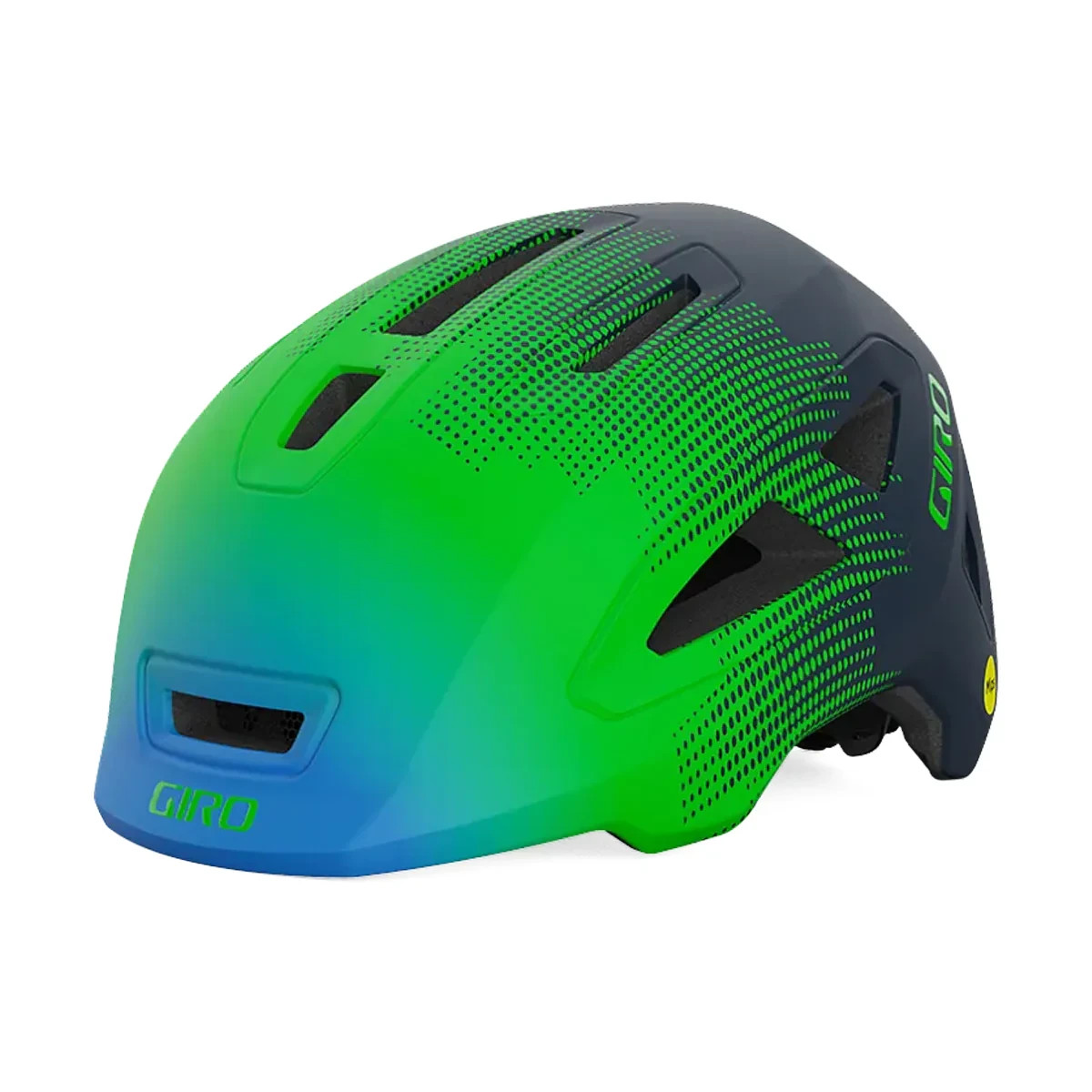 Giro Scamp II MIPS Helmet Blk/Bl/Lime Youth Small