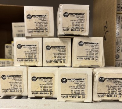 ALLEN BRADLEY PHOTOSWITCH 42GRF-9002-QD SER. A QUICK DISCONNECT FIBER OPTIC