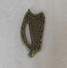 IRISH IRELAND HARP PRESIDENTIAL Bike Motorcycle Hat Cap Lapel Pin