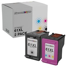 2PK CH563WN CH564WN for HP 61XL BLACK COLOR Ink Deskjet 3051 3510 3511 3512 2510