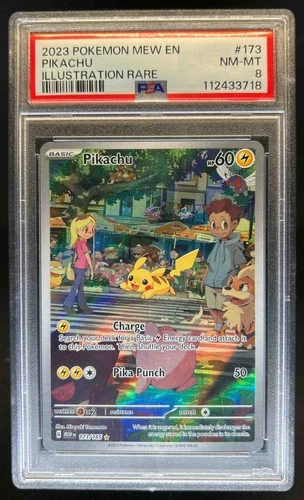 2023 Pokemon SV 151 Pikachu Full Art #173/165 PSA 8