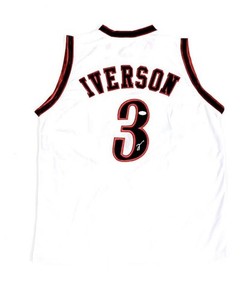Allen Iverson Autographed 76ers Custom Jersey #3 – JSA Authenticated XL