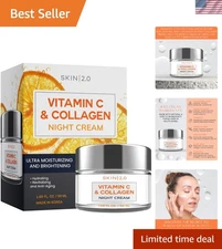 Collagen & Vitamin C Hydrating Night Cream - Smooth Fine Lines & Revitalize Skin