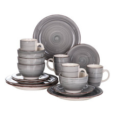 Series Bella 16-Pieces Dinnerware Set Porcelain Dinner Set Crockery in Vintage L