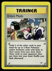 Erika's Maids 109/132 Gym Heroes Uncommon Trainer