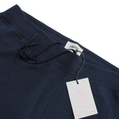 Orchard & Broome NWT Joggers / Sweatpants Size L Mott In Navy Blue Cotton Blend