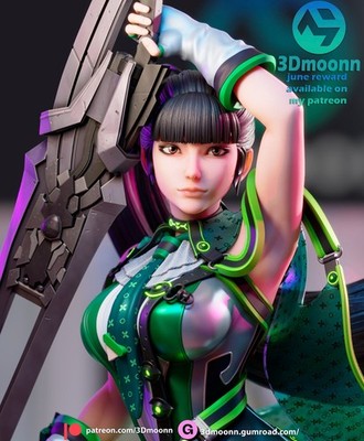 Eve, Stellar Blade 3d Printed- Gift for Gamer, Anime Figure 3d Printed