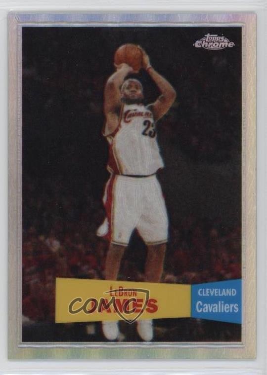 LeBron James 2007 Topps Chrome #23 1957-58 Variation - Refractor