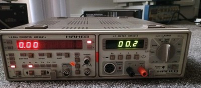 Hameg Dual Mainframe HM8001 -1.6 Ghz Counter LC Meter HM 8021-3, HM 8018