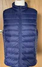 Crew Clothing Down & Feather Quilted Gilet. Blue. Size 16. Excellent Condition.
