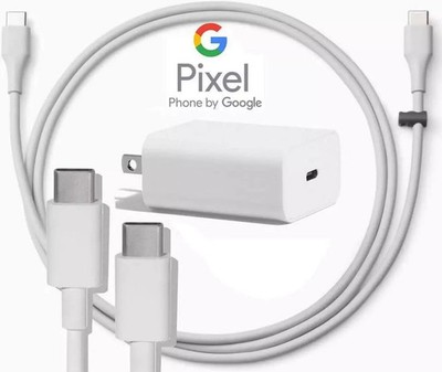 OEM Google USB-C Fast Charger & USB-C to USB-C Cable Set Google Pixel 7,8,9 Pro