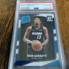 2017-18 Panini Optic Basketball Bam Adebayo Rookie Card #187 PSA 10