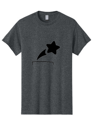 Shooting-Star Mens Graphic Tee, 100% Cotton, Casual Summer Wear