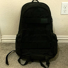 Nike Black Tacticle  Backpack Zip Closure Adj...