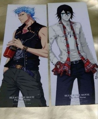Used_BLEACH The Hell Verse Movie Illustration Cards Ulquiorra Grimmjow Set