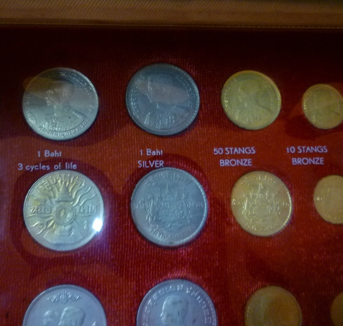 1944-1970 THAILAND - OFFICIAL ROYAL THAI MINT SET (34) w/ 4 SILVER