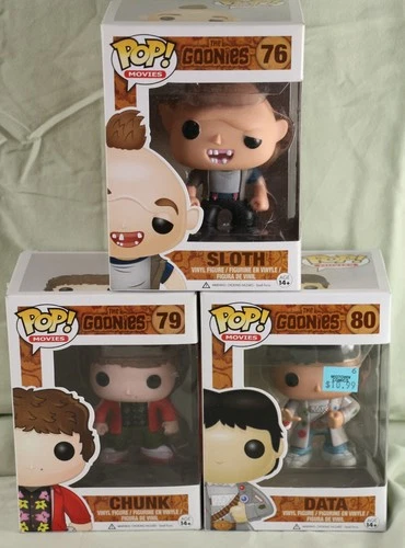 GOONIES LOT SLOTH #76 CHUNK #79 DATA #80 FUNKO POP