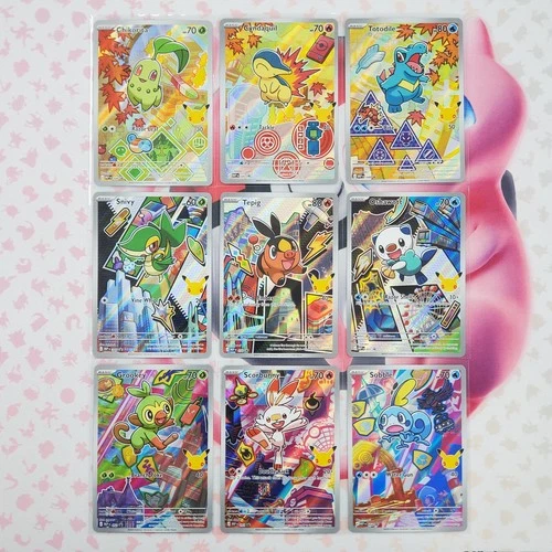 Pokemon First Partner Series 2 - Full Set - Chikorita, Cyndaquil, Totodile