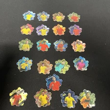 Lot of 21 Pelo Tazos Characters, Soccer Mexico Sabritas Includes Giovanni Dos Sa