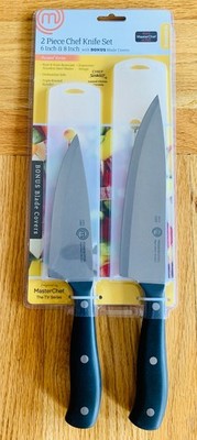 MasterChef 2 Piece 8'' & 6'' Knife Set W/ Blade Covers Kitchen New