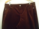 J. JILL L Petite Rich Chocolate Brown Velvet Corduroy Straight Leg Pants Slacks — photo 4
