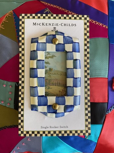Mackenzie-Childs Royal Check einzelne Wippschalterplatte