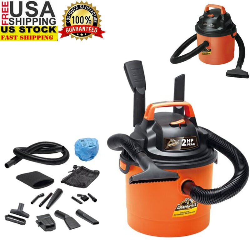 2.5 Gallon 2.0 HP Portable Wet Dry Vacuum Cleaner Bagless Shop Carpet