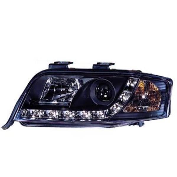 Scheinwerfersatz FüR Audi A6 C5 4B Bj. 01-04 Facelift Klar/Chrom Tagfahrlicht-image