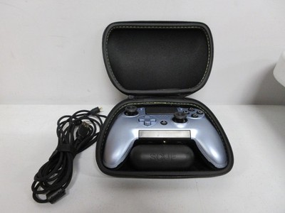 Scuf Gaming Vantage Controller SG305-01 PlayStation 4 PS4 Blue Case & Extras